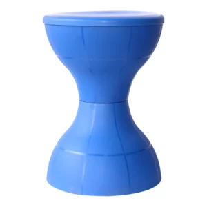 Fancy Round Plastic Stool Blue