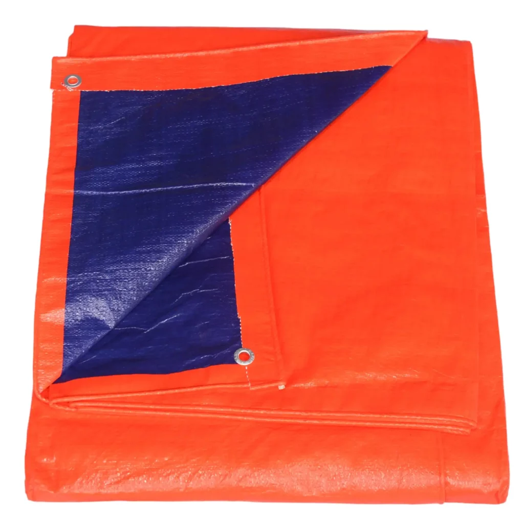 orange blue high quality tarpaulin